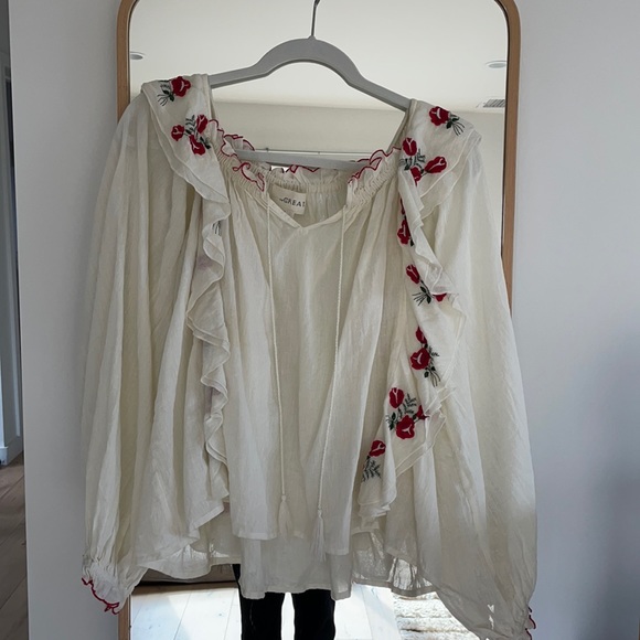 THE GREAT. Tops - The GREAT floral blouse